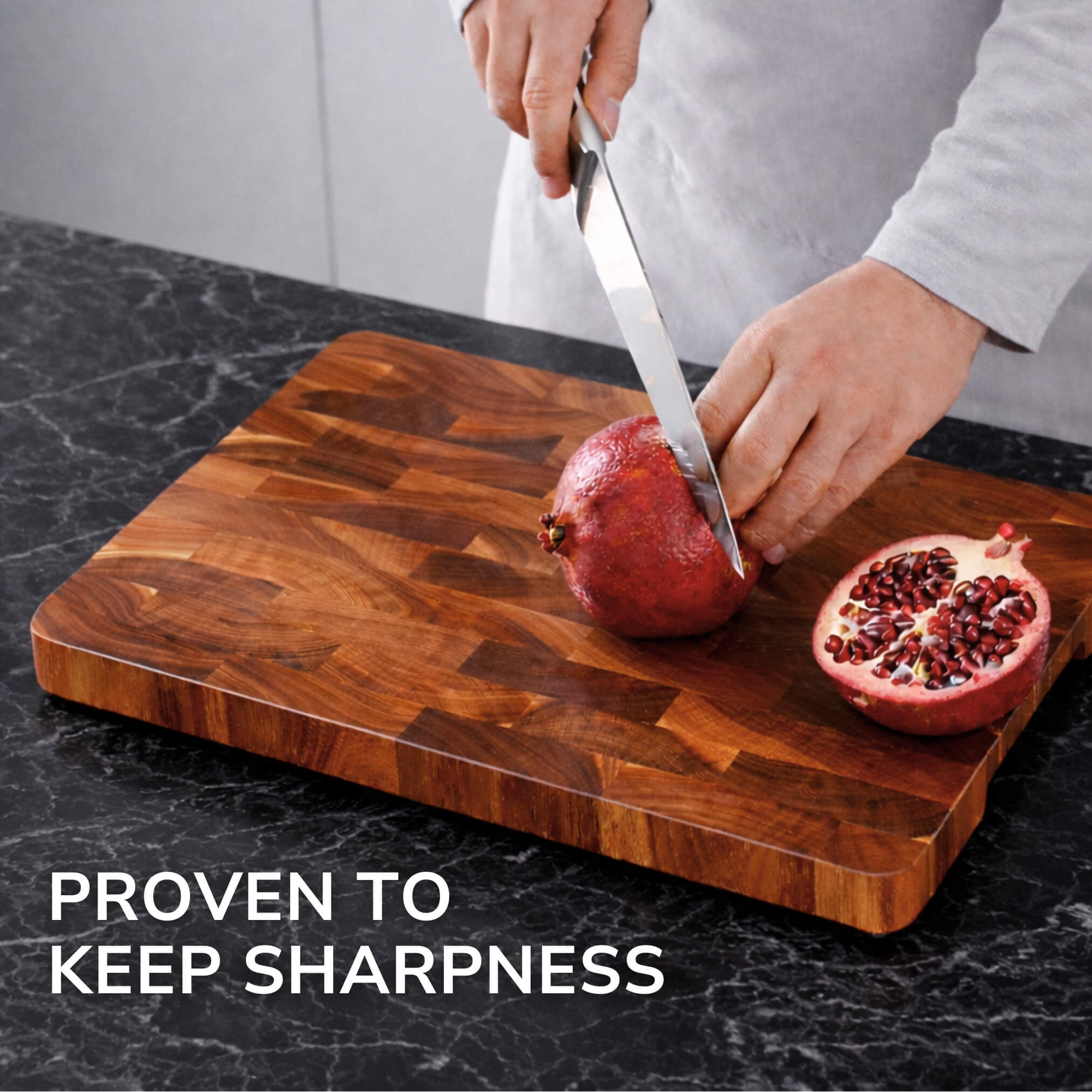 End-Grain Acacia Cutting Board