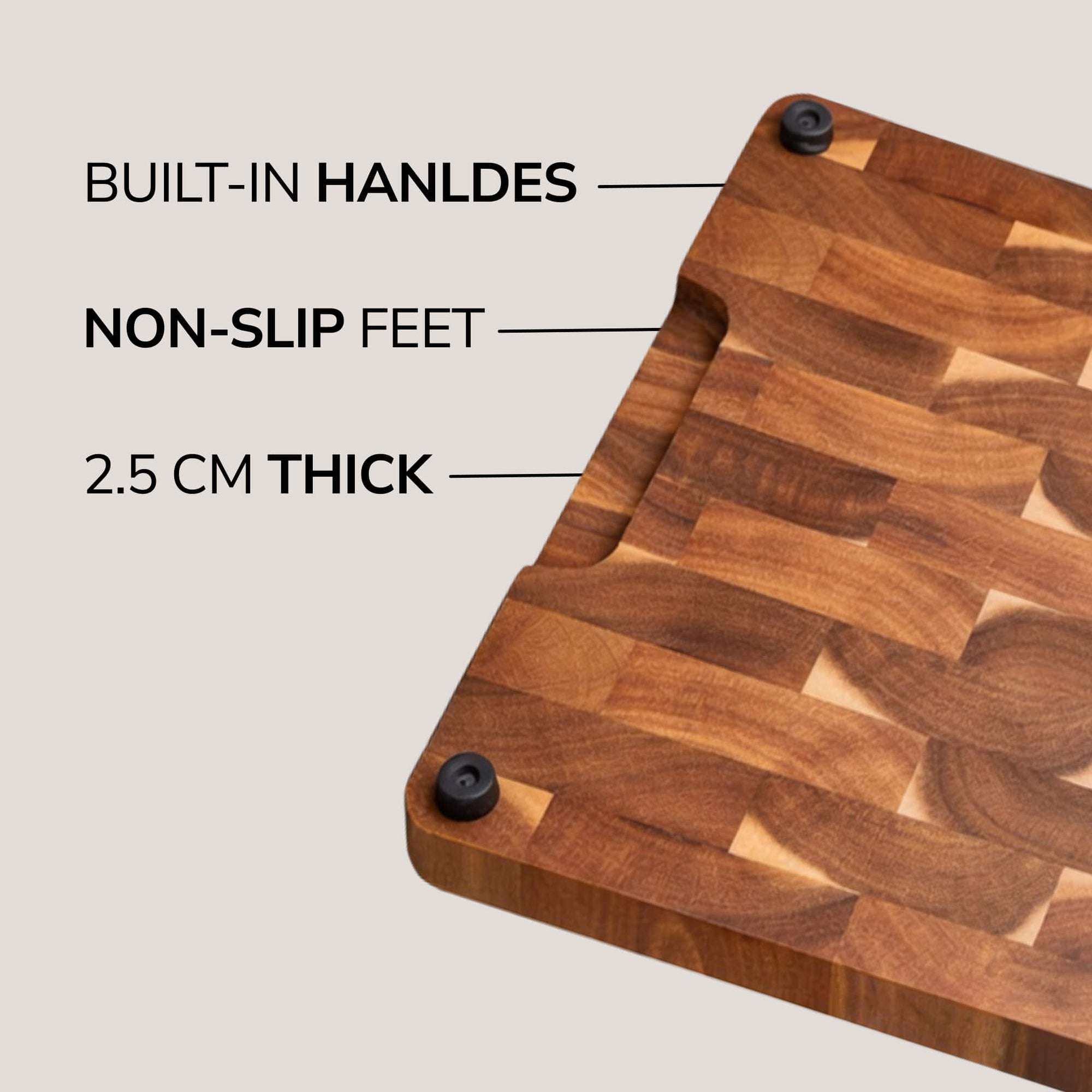 End-Grain Acacia Cutting Board